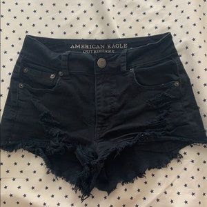 black american eagle shorts